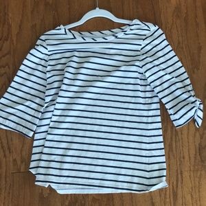Lilly Pulitzer blue/white striped long sleeve top